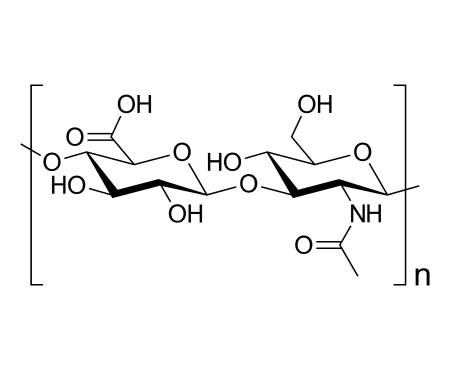 Chemical drawing of Hyaluronic Acid