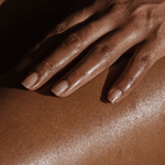 hand on moisturized skin