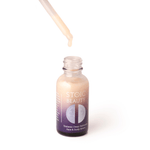 Dry skin serum with dropper dispensing